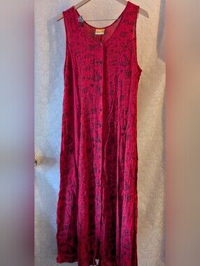 Done‎ Down Under Sz.XXL Sleeveless Dress Red